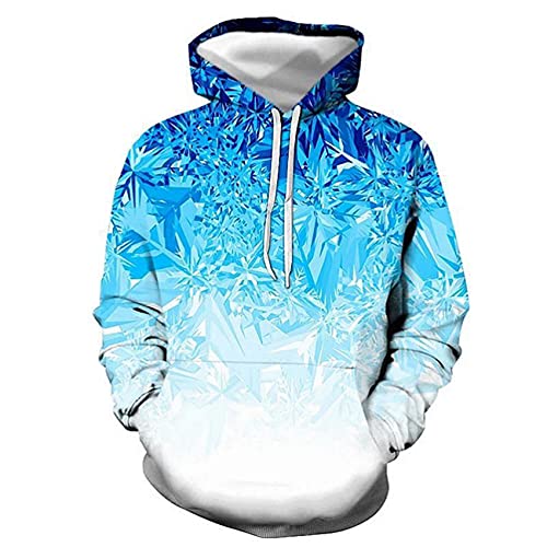 Herren 3D Pullover Swirl Print Langarm Hoodie Fashion Street Hip Hop Langarm Herren Sportswear von WAEKQIANG