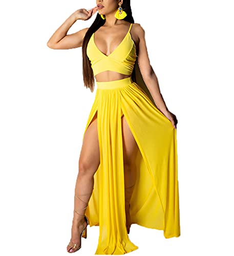 Neue Ankunfts-Hoch Taillierter Reizvoller Frauen-Doppelschlitz-Sommer-Fester Maxi-Rock von WAEKQIANG