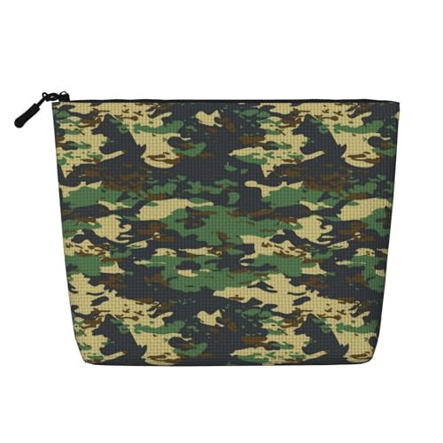 Camouflage Grün Braun Camo Make-Up Taschen Reise Make-Up Tasche Zipper Kosmetik Tasche Für Frauen Camouflage Grün Braun Camo Make-Up Taschen Reise Make-Up Tasche Zipper Kosmetik Tasche Für Frauen von WAFICAC