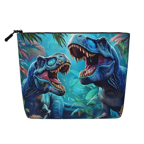 Dinosaurier Tyrannosaurus Make-up-Taschen Reise Make-up-Tasche Reißverschluss Kosmetiktasche für Frauen von WAFICAC