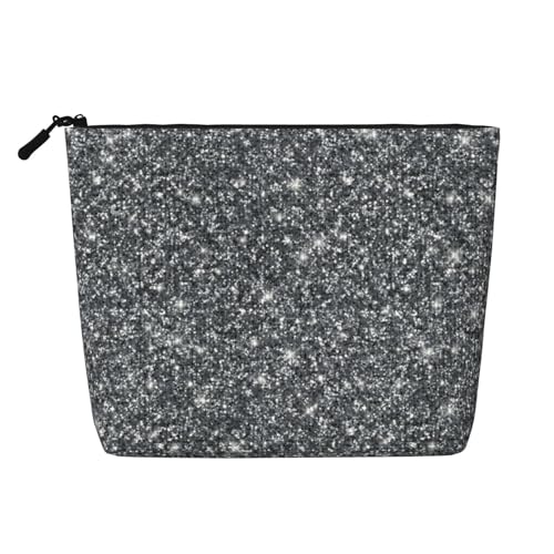 Graue Ombre Glitters Make-up-Taschen Reise Make-up-Tasche Reißverschluss Kosmetiktasche für Frauen von WAFICAC