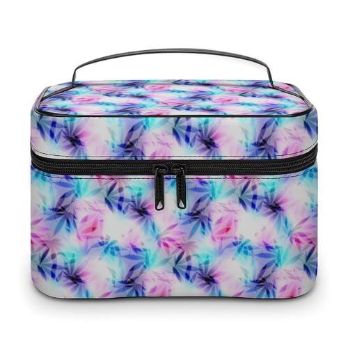 Kosmetiktasche mit tropischen Blättern im Retro-Stil für Damen, Reise-Make-up-Taschen, Hautpflege- und Toilettenartikel-Aufbewahrungs-Organizer, Herren, Urlaub, wasserdicht, weiches Leder, Make-up-B Kosmetiktasche mit tropischen Blättern im Retro-Stil für Damen, Reise-Make-up-Taschen, Hautpflege- und Toilettenartikel-Aufbewahrungs-Organizer, Herren, Urlaub, wasserdicht, weiches Leder, Make-up-B von WAFICAC