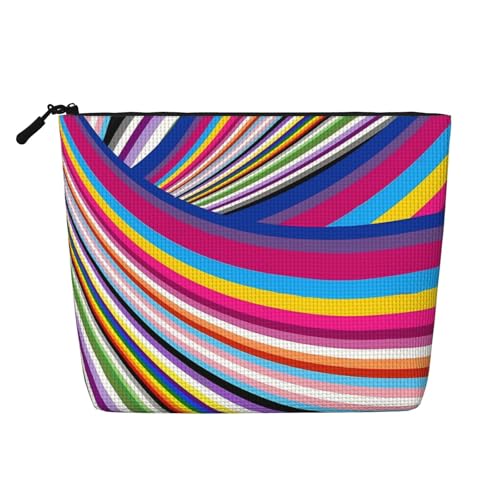 LGBT Pride Regenbogen Homosexuell Flagge Make-up Taschen Reise Make-up Tasche Reißverschluss Kosmetiktasche für Frauen von WAFICAC