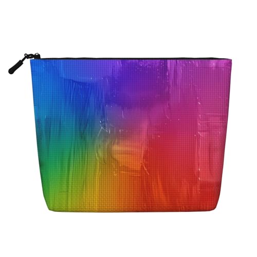 LGBT Regenbogen Gay Pride Flag Bunte Graffiti-Make-up-Taschen Reise-Make-up-Tasche Reißverschluss-Kosmetiktasche für Frauen von WAFICAC