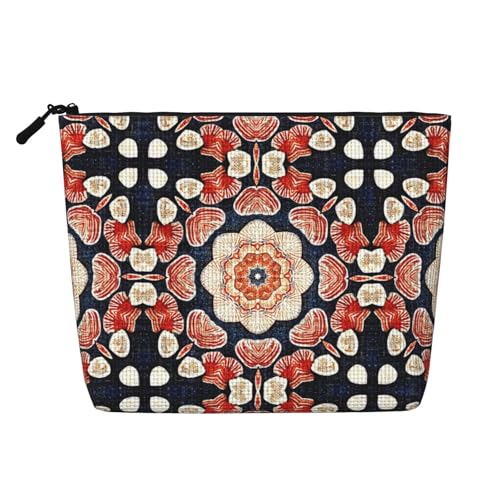 Maritimer Stil, Moderne Mandala-abstrakte Make-up-Taschen, Reise-Make-up-Tasche, Reißverschluss, Kosmetiktasche für Frauen von WAFICAC
