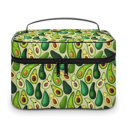Niedlicher Make-up-Taschen-Organizer mit Fächern und Griff für Damen, Herren, Make-up-Kulturbeutel, wasserdicht, weiches Leder, Hautpflege-Kosmetikbox für Reisen, Camping, Hochzeit Niedlicher Make-up-Taschen-Organizer mit Fächern und Griff für Damen, Herren, Make-up-Kulturbeutel, wasserdicht, weiches Leder, Hautpflege-Kosmetikbox für Reisen, Camping, Hochzeit von WAFICAC