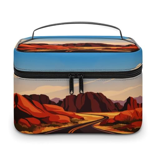 Reise-Make-up-Tasche für Männer und Frauen, Reise-Kosmetiktaschen mit Fächern und Griff, Hochzeitsfeier, große Kapazität, wasserdicht, Hautpflege, Toilettenartikel, Make-up-Box, Organizer Reise-Make-up-Tasche für Männer und Frauen, Reise-Kosmetiktaschen mit Fächern und Griff, Hochzeitsfeier, große Kapazität, wasserdicht, Hautpflege, Toilettenartikel, Make-up-Box, Organizer von WAFICAC