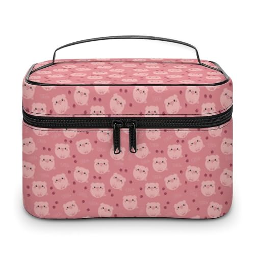 Reise-Make-up-Tasche mit Cartoon-Schweineballons, Kosmetiktasche, Organizer mit weichen Grifffächern, Herren, große Kapazität, Hautpflege-Kulturtasche, Camping, Hochzeit, Make-up-Tasche Reise-Make-up-Tasche mit Cartoon-Schweineballons, Kosmetiktasche, Organizer mit weichen Grifffächern, Herren, große Kapazität, Hautpflege-Kulturtasche, Camping, Hochzeit, Make-up-Tasche von WAFICAC