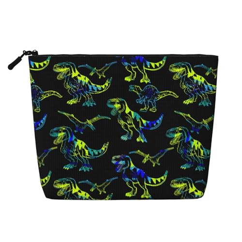 Tyrannosaurus Dinosaurier Make-up-Taschen Reise Make-up-Tasche Reißverschluss Kosmetiktasche für Frauen von WAFICAC