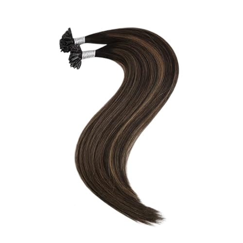 100 Strähnen U-Tip Haarverlängerungen Echthaar Remy Haar Nagelspitzen Echthaar Haarverlängerungen For Frauen Einfach Zu Verwenden(2-6-2,14inches) von WAFOHSR
