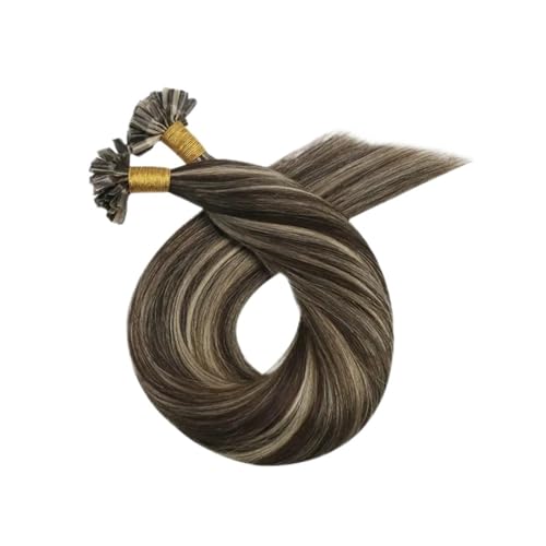 100 Strähnen U-Tip Haarverlängerungen Echthaar Remy Haar Nagelspitzen Echthaar Haarverlängerungen For Frauen Einfach Zu Verwenden(P4-27,20inches) von WAFOHSR