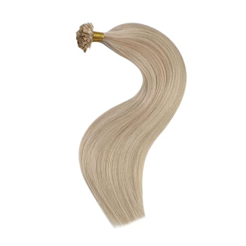 50 Strähnen U-Tip Haarverlängerungen Echthaar Remy Haar Nagelspitzen Echthaar Haarverlängerungen For Frauen Einfach Zu Verwenden(P18-613,14inches) von WAFOHSR