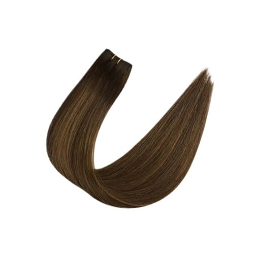 Haartressen Echthaar-Extensions For Einnähen, 50 G/Set, Haarverlängerungen For Frauen Einfach Zu Verwenden(16inches,DU) von WAFOHSR