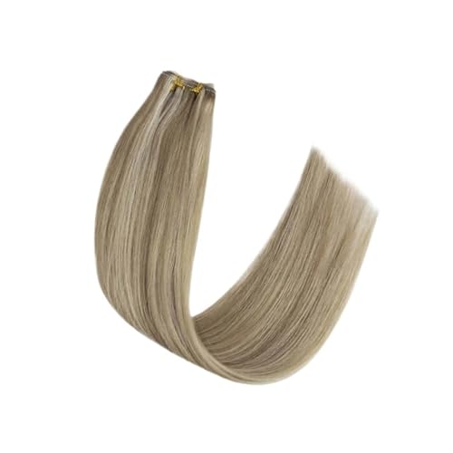 Haartressen Echthaar-Extensions For Einnähen, 50 G/Set, Haarverlängerungen For Frauen Einfach Zu Verwenden(16inches,P8-60) von WAFOHSR