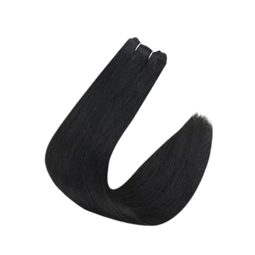 Haartressen Echthaar-Extensions For Einnähen, 50 G/Set, Haarverlängerungen For Frauen Einfach Zu Verwenden(20 INCHES,#1) von WAFOHSR