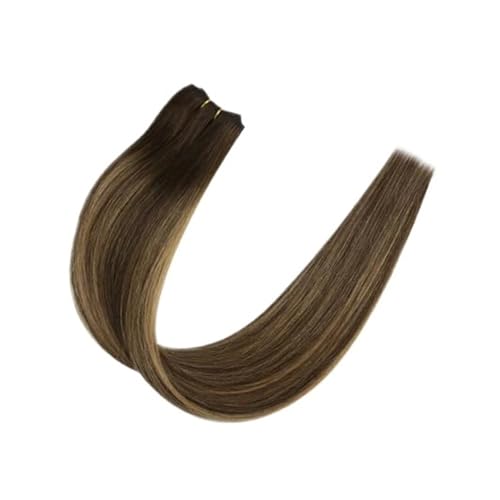 Haartressen Echthaar-Extensions For Einnähen, 50 G/Set, Haarverlängerungen For Frauen Einfach Zu Verwenden(20 INCHES,BM) von WAFOHSR