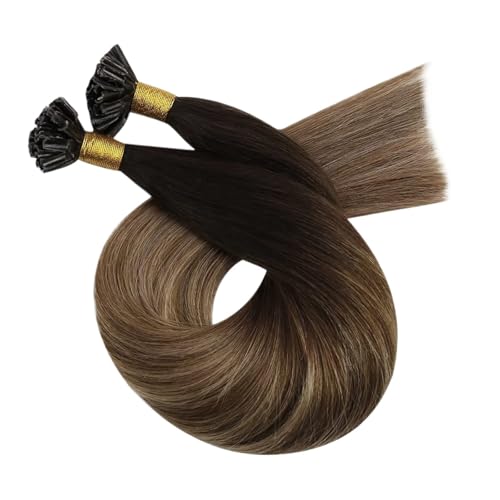 Nails Tip Haarverlängerungen Echthaar Haarmaschine Remy For Frauen Straight Utip Extensions Einfach Zu Verwenden(4-10-16,14inches) von WAFOHSR