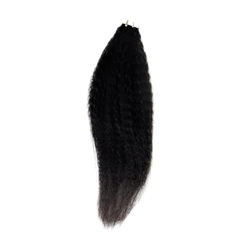 Tape In Kinky Straight Echthaar-Extensions, Haarklebe-Extensions, Skin Weft, Echthaar For Frauen Einfach Zu Verwenden(40pcs,18 inches) von WAFOHSR