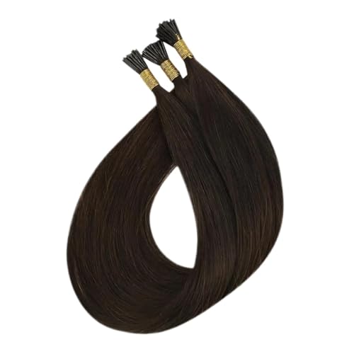 Tip Hair Extensions Echthaar Remy Haar Nagelspitzen Echthaar Haarverlängerungen For Frauen Einfach Zu Verwenden(100 Strands,2_20INCHES) von WAFOHSR