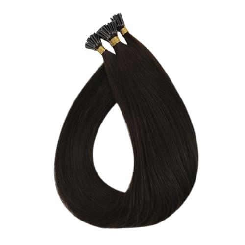 Tip Hair Extensions Echthaar Remy Haar Nagelspitzen Echthaar Haarverlängerungen For Frauen Einfach Zu Verwenden(25 Strands,#4_20INCHES) von WAFOHSR