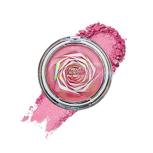 Pink Rose High Light Long Lasting Face Body Glitter Powder High Pigment Natural Luster Metal Glitter Fluorescent Powder Eye Shadow Blush von WAHRE