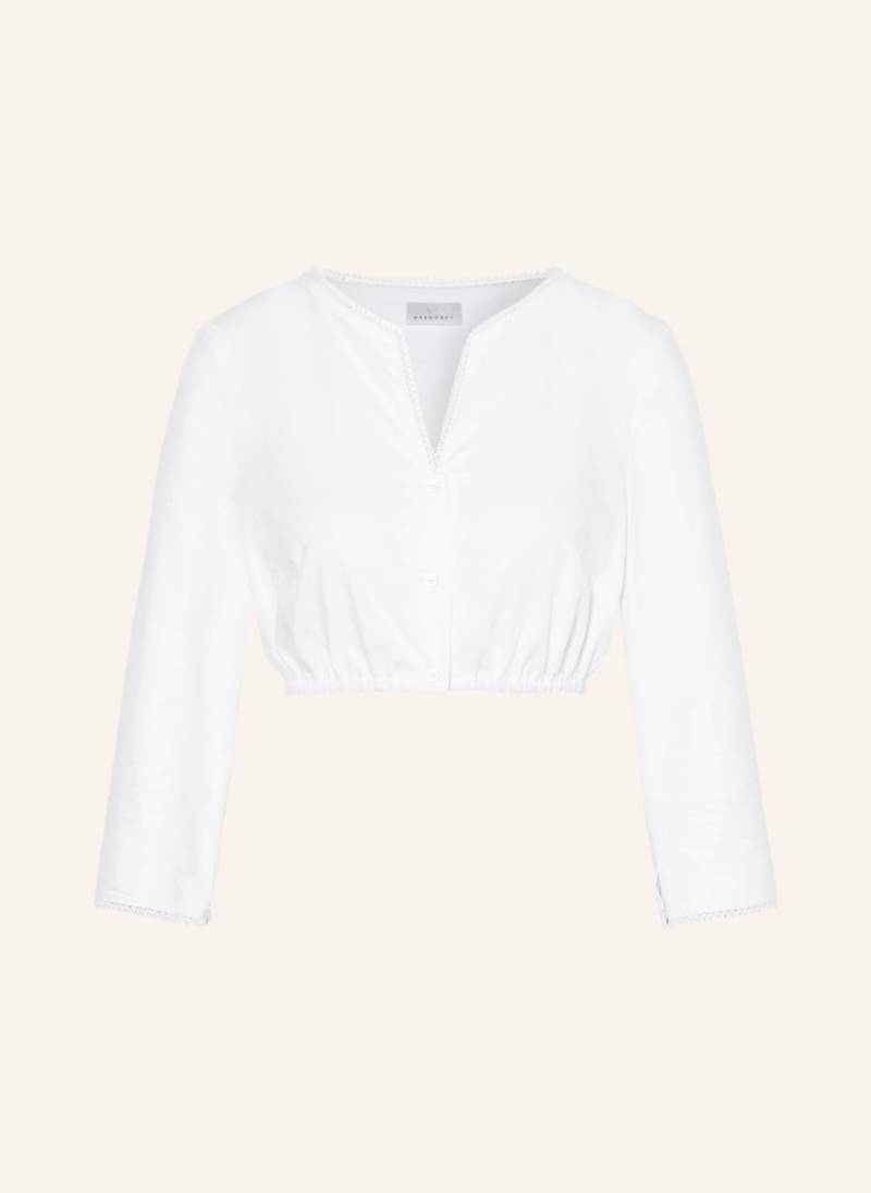 Waldorff Dirndlbluse Mit 3/4-Arm weiss von WALDORFF