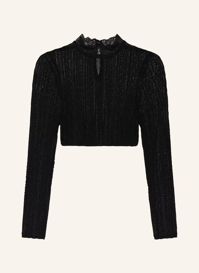 Waldorff Dirndlbluse Mit Lochspitze schwarz von WALDORFF