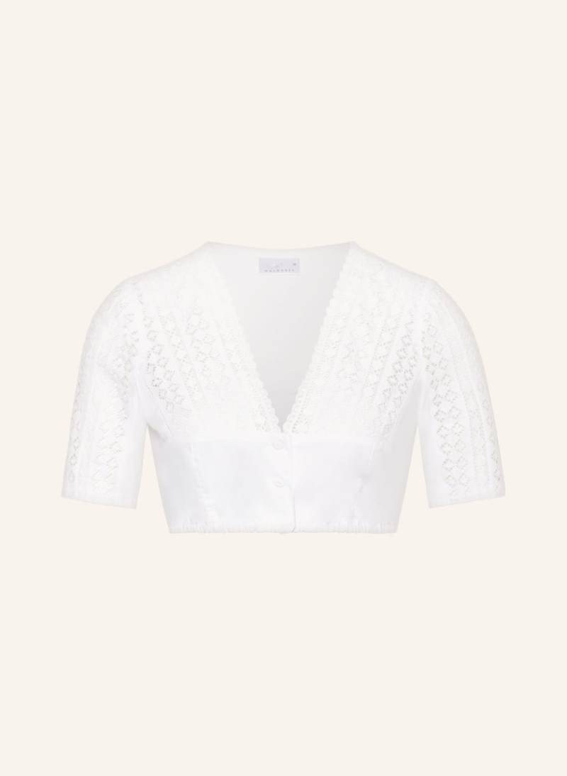 Waldorff Dirndlbluse Mit Spitze weiss von WALDORFF