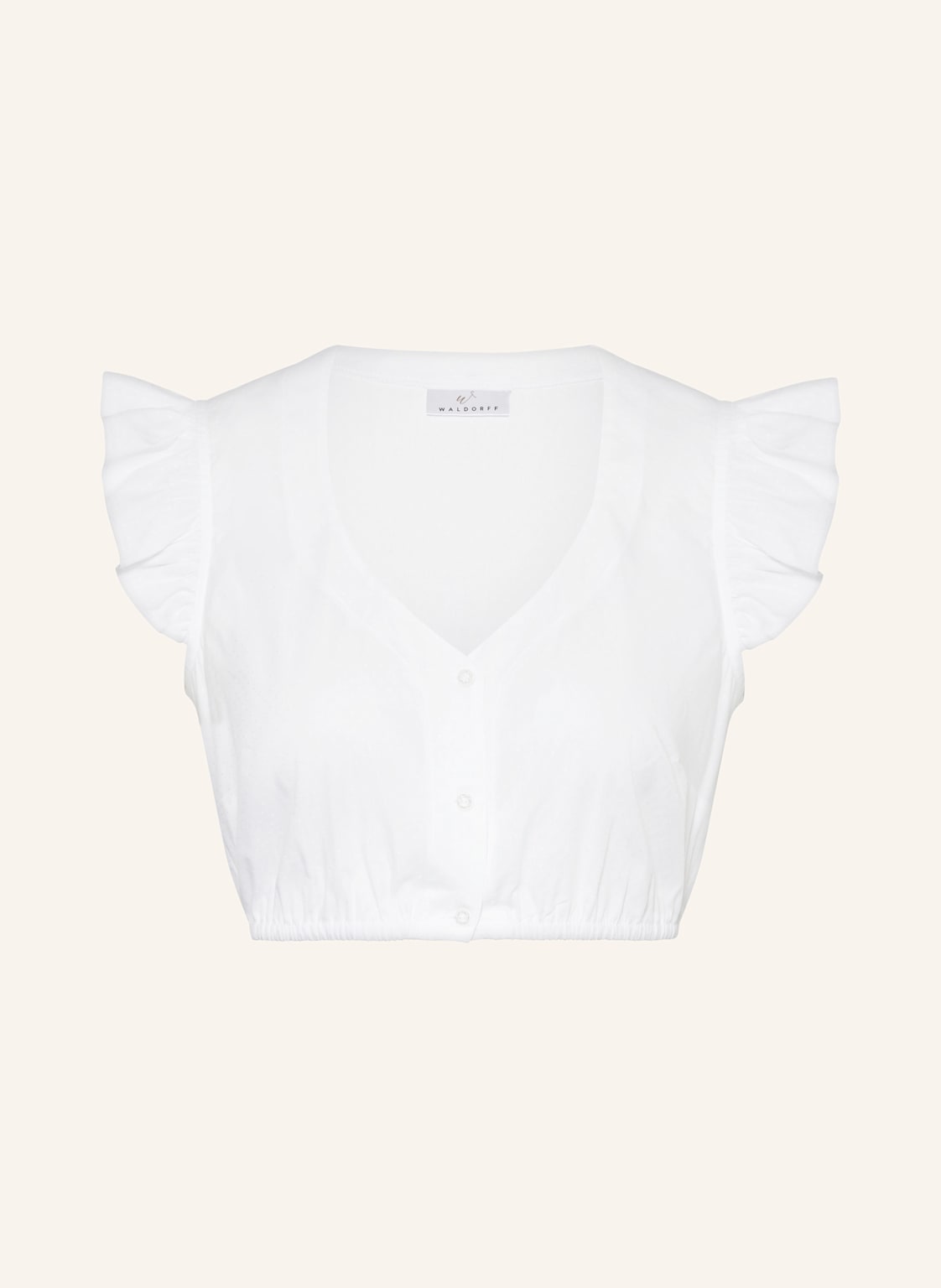 Waldorff Dirndlbluse Mit Volants weiss von WALDORFF