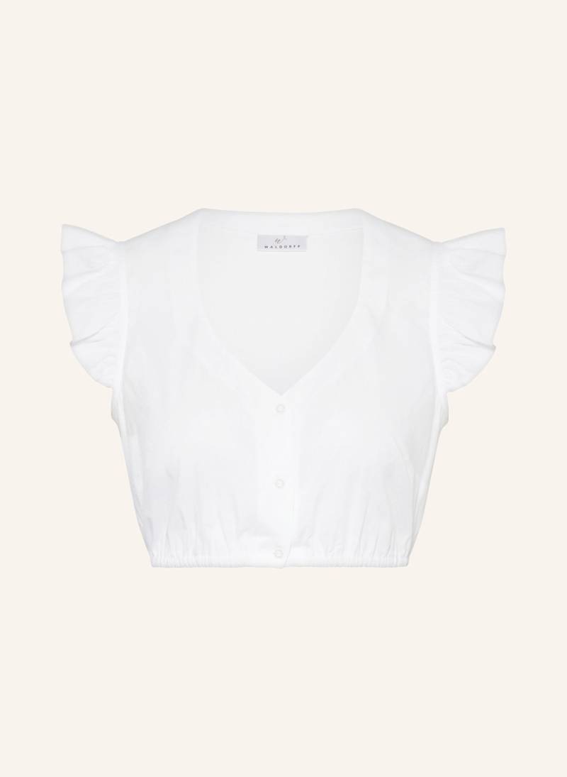 Waldorff Dirndlbluse Mit Volants weiss von WALDORFF