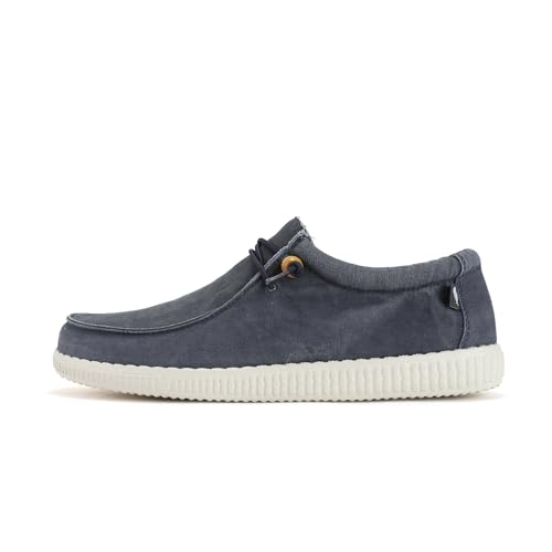 WALK IN PITAS | WP150 WALLABI Washed | Herren Mokassins | Flache Slipper für Männer | Slip on Loafer | Sneakers | Schlupfschuhe | Freizeitschuhe | Walkinpitas Schuhe | Periscope 44 von WALK IN PITAS