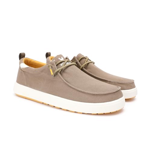 WALK IN PITAS | Biarritz | Herren Mokassins | Flache Slipper für Männer | Slip on Loafer | Sneakers | Schlupfschuhe | Freizeitschuhe | Walkinpitas Schuhe | Taupe 45 von WALK IN PITAS