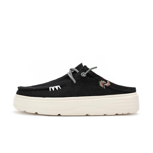 WALK IN PITAS | CAPARICA | Damen-Clogs | Mokassins | Bootsschuhe | Toe Shoes | Slip on Loafer | Sneakers | Sommerschuhe | Schlupfschuhe | Freizeitschuhe | PITAS Schuhe | Schwarz 39 von WALK IN PITAS