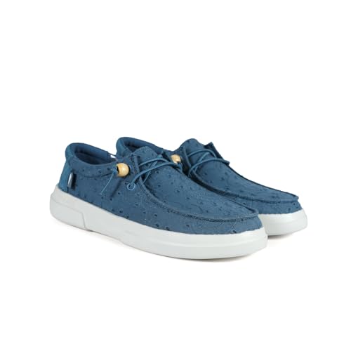 WALK IN PITAS | Kila | Damen-Mokassins | Bootsschuhe | Toe Shoes | Slip on Loafer | Sneakers | Sommerschuhe | Schlupfschuhe | Freizeitschuhe | PITAS Schuhe | Blau 39 von WALK IN PITAS