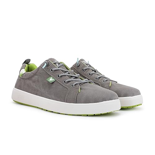 WALK IN PITAS | MALIBÚ | Herren Mokassins | Flache Slipper für Männer | Slip on Loafer | Sneakers | Schlupfschuhe | Freizeitschuhe | Walkinpitas Schuhe | Grau 45 von WALK IN PITAS