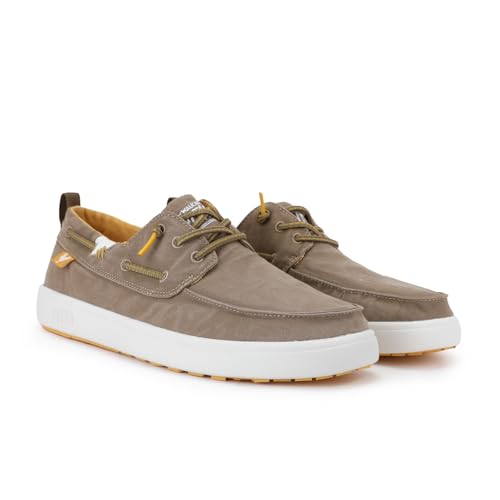 WALK IN PITAS | Maui | Herren Mokassins | Flache Slipper für Männer | Slip on Loafer | Sneakers | Schlupfschuhe | Freizeitschuhe | Walkinpitas Schuhe | Taupe 41 von WALK IN PITAS