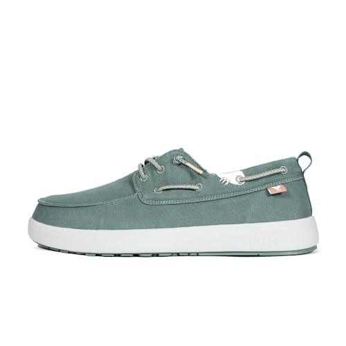 WALK IN PITAS | Maui | Herren Mokassins | Flache Slipper für Männer | Slip on Loafer | Sneakers | Schlupfschuhe | Freizeitschuhe | Walkinpitas Schuhe | Grün 41 von WALK IN PITAS
