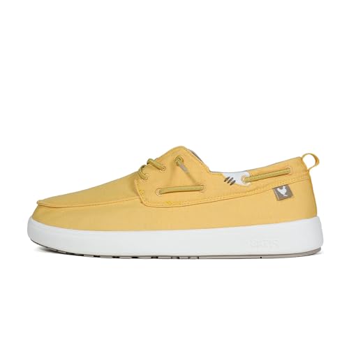 WALK IN PITAS | Maui | Herren Mokassins | Flache Slipper für Männer | Slip on Loafer | Sneakers | Schlupfschuhe | Freizeitschuhe | Walkinpitas Schuhe | Senf 44 von WALK IN PITAS