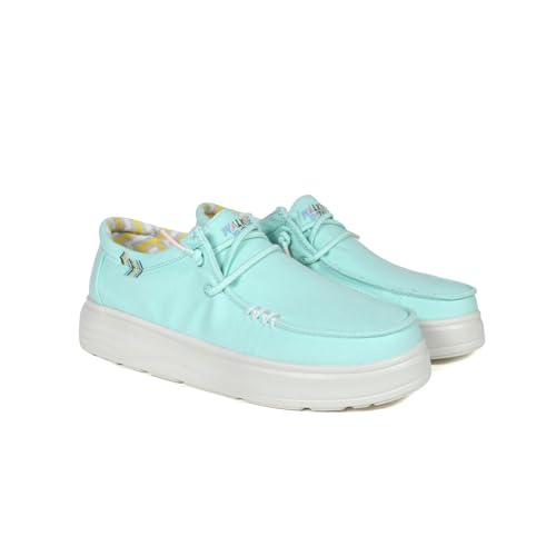 WALK IN PITAS | Natal | Damen-Mokassins | Bootsschuhe | Toe Shoes | Slip on Loafer | Sneakers | Sommerschuhe | Schlupfschuhe | Freizeitschuhe | PITAS Schuhe | Aqua 39 von WALK IN PITAS