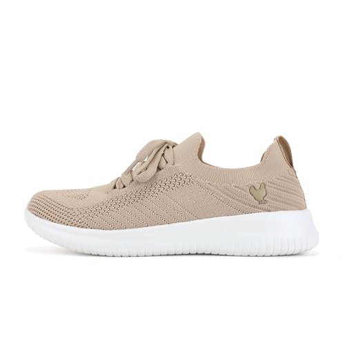 WALK IN PITAS | SARA | Damen-Sneakers | Bootsschuhe | Toe Shoes | Slip on Loafer | Mokassins | Sommerschuhe | Schlupfschuhe | Freizeitschuhe | PITAS Schuhe | Beige 37 von WALK IN PITAS