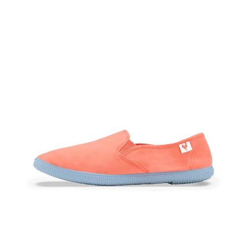 WALK IN PITAS | Slip ON | Espadrilles | Bootsschuhe | Toe Shoes | Slip on Loafer | Mokassins | Sommerschuhe | Sneakers | Schlupfschuhe | Freizeitschuhe | PITAS Schuhe | Coral 39 von WALK IN PITAS