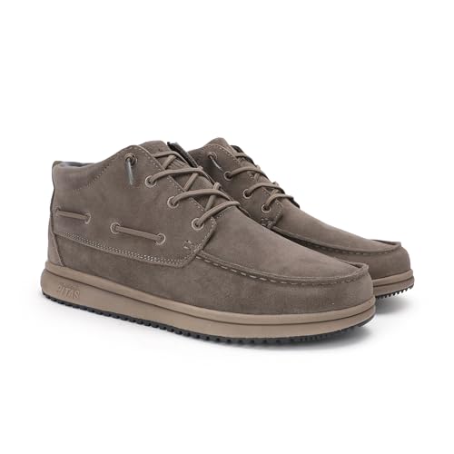 WALK IN PITAS TIMOR SUEDE | Freizeitstiefel für Herren | Spaltlederstiefel | Stadtstiefel mit niedrigem Schaft | Mokassins | Winterboot | Freizeitschuhe | Schuhe ohne Schnürsenkel | Walkinpitas Schuhe von WALK IN PITAS