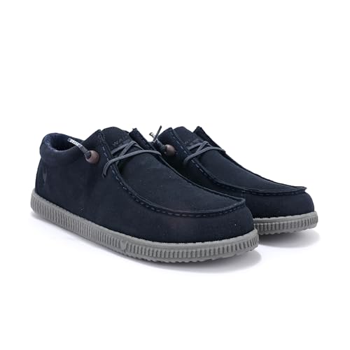 WALK IN PITAS WALLABI WI WP150 | PITAS Herren-Slipper für den Winter | Freizeitschuhe für Herren | Freizeitschuhe für Herren | PITAS Schuhe für Herren | PITAS Schuhe, Marineblau, 42 EU von WALK IN PITAS