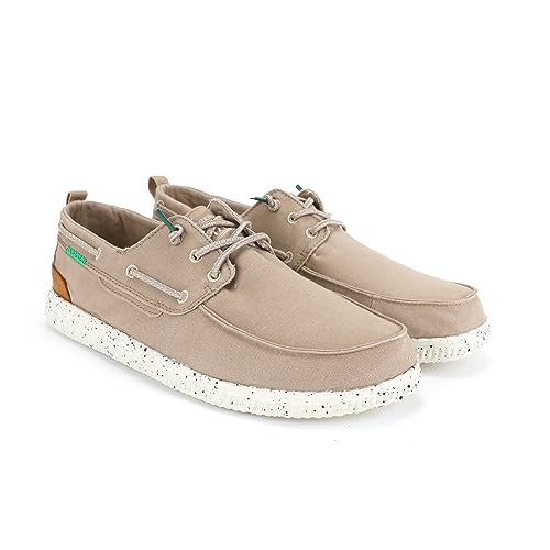 WALK IN PITAS | WP150 Jack | Herren Mokassins | Flache Slipper für Männer | Slip on Loafer | Sneakers | Schlupfschuhe | Freizeitschuhe | Walkinpitas Schuhe | Beige 41 von WALK IN PITAS