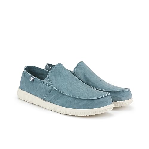 WALK IN PITAS | WP150 Slip ON Washed | Herren Mokassins | Flache Slipper für Männer | Slip on Loafer | Sneakers | Schlupfschuhe | Freizeitschuhe | Walkinpitas Schuhe | Aqua 45 WALK IN PITAS | WP150 Slip ON Washed | Herren Mokassins | Flache Slipper für Männer | Slip on Loafer | Sneakers | Schlupfschuhe | Freizeitschuhe | Walkinpitas Schuhe | Aqua 45 von WALK IN PITAS