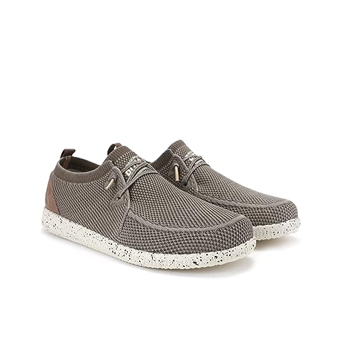 WALK IN PITAS | WP150 WALLABI Fly Washed | Herren Mokassins | Flache Slipper für Männer | Slip on Loafer | Sneakers | Schlupfschuhe | Freizeitschuhe | Walkinpitas Schuhe | Taupe 44 von WALK IN PITAS