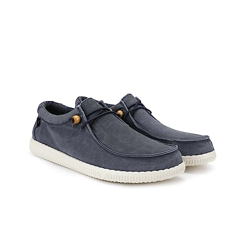 WALK IN PITAS | WP150 WALLABI Washed | Herren Mokassins | Flache Slipper für Männer | Slip on Loafer | Sneakers | Schlupfschuhe | Freizeitschuhe | Walkinpitas Schuhe | Periscope 38 von WALK IN PITAS