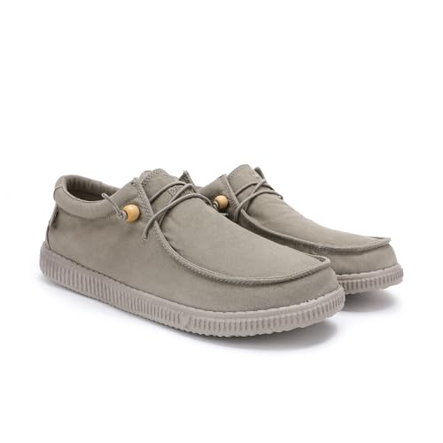 WALK IN PITAS | WP150 WALLABI Washed | Herren Mokassins | Flache Slipper für Männer | Slip on Loafer | Sneakers | Schlupfschuhe | Freizeitschuhe | Walkinpitas Schuhe | Tortola 40 von WALK IN PITAS