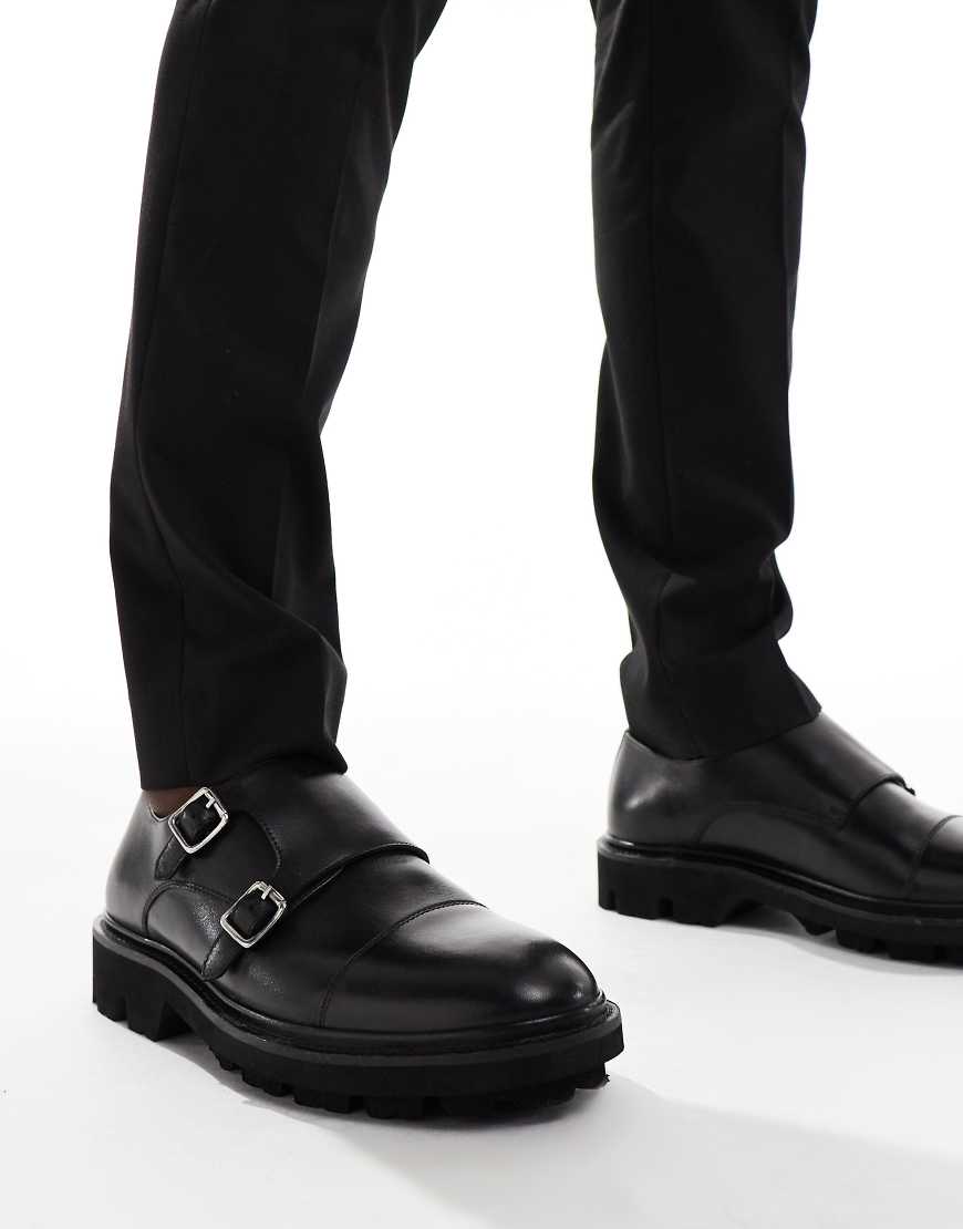WALK LONDON - Felix - Monk-Schuhe aus Leder in Schwarz von WALK LONDON