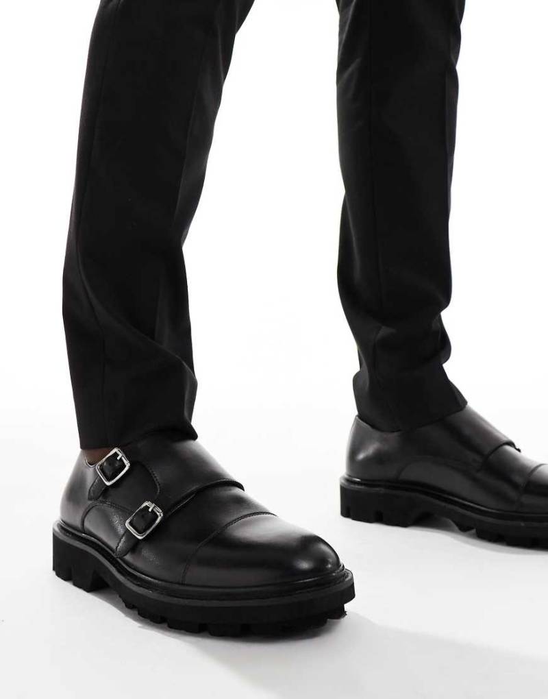 WALK LONDON - Felix - Monk-Schuhe aus Leder in Schwarz von WALK LONDON